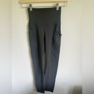 Lululemon Align High-Rise Leggings Pant with Pockets 25" Oil Grey US 2